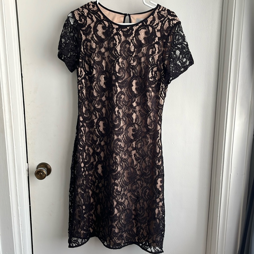 Simons lace little black dress size 8